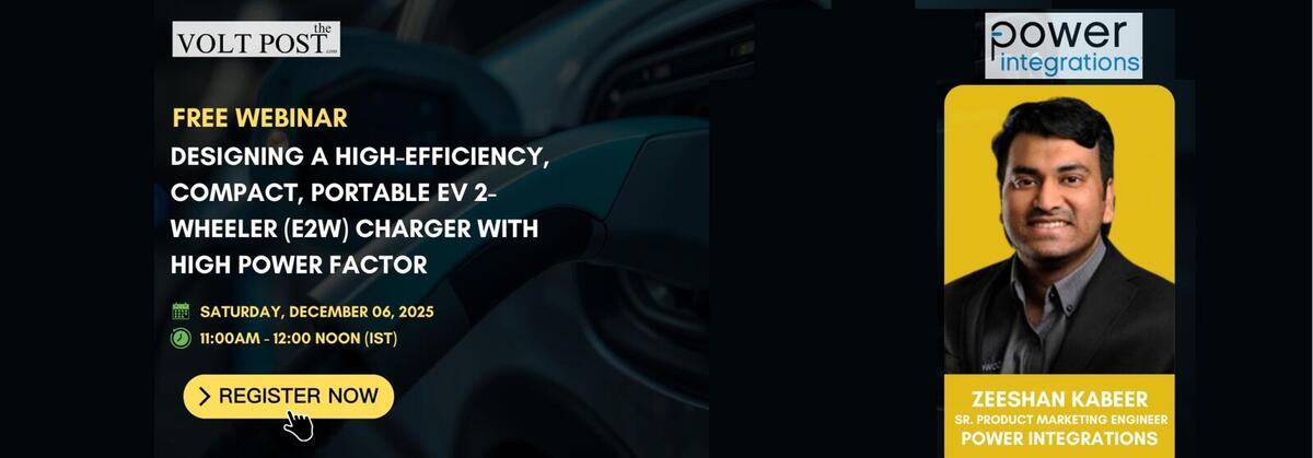 PI Webinar: Portable EV 2-wheeler (E2W) Charger with High Power Factor