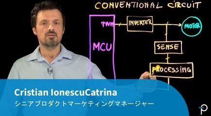 IPH内蔵のBridgeSwitchがモータードライブ設計を簡素化、高効率化、制御性向上を実現