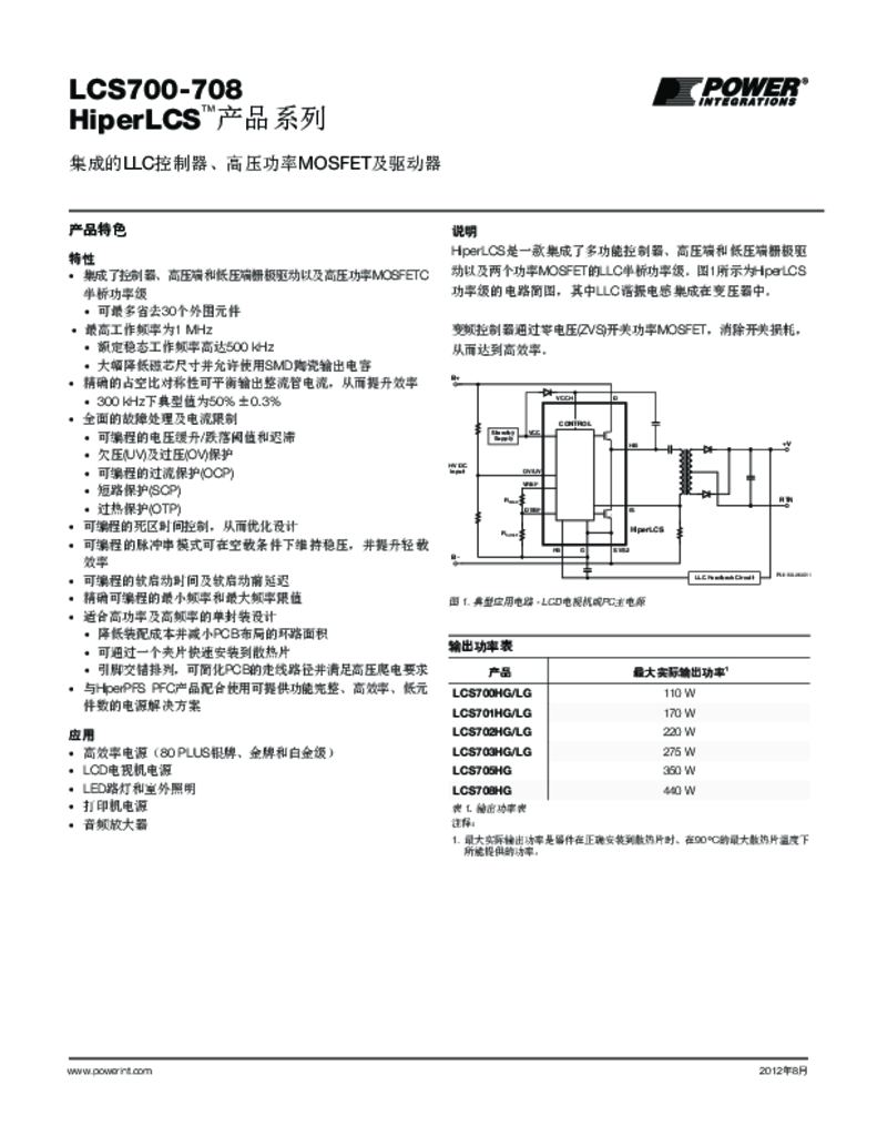 HiperLCS 数据手册