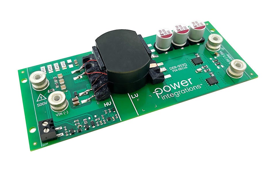 RDK-953Q - 100 W Power Supply Replacing 12 V Battery in 400 V BEV System Using InnoSwitch3-AQ (900 V PowiGaN Switch)