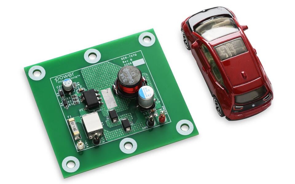 RDK-707Q board compared to a 1:64 scale model car