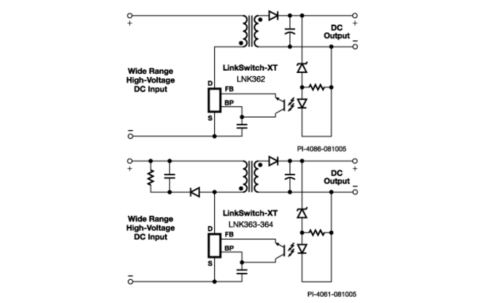 Typical Applications with LinkSwitch-XT