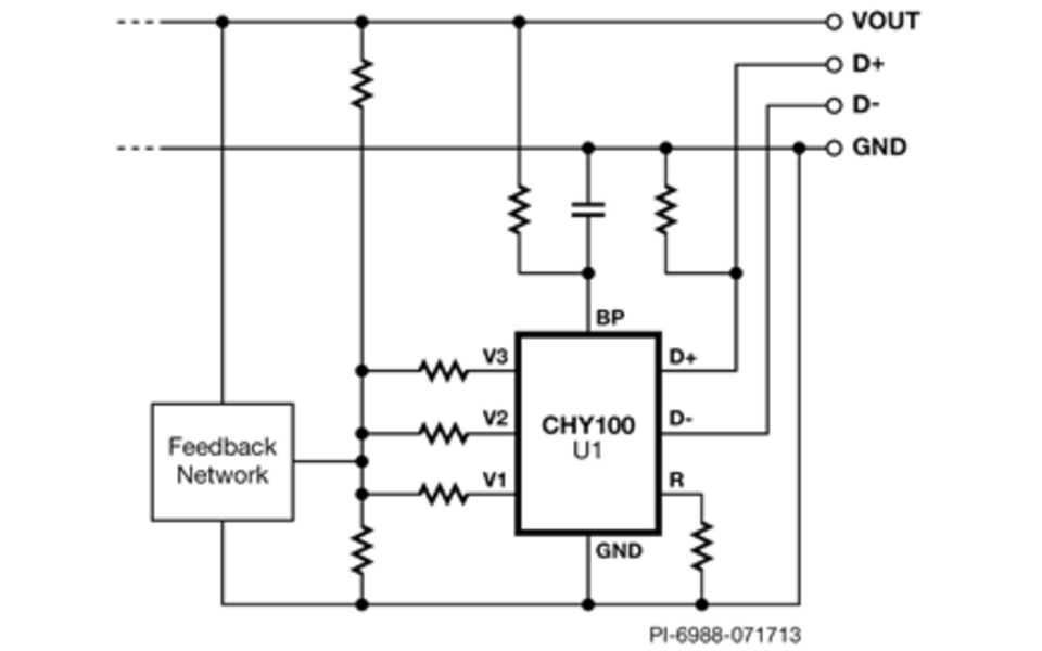 CHY100 Schematic Figure 1. Typical Application Schematic
