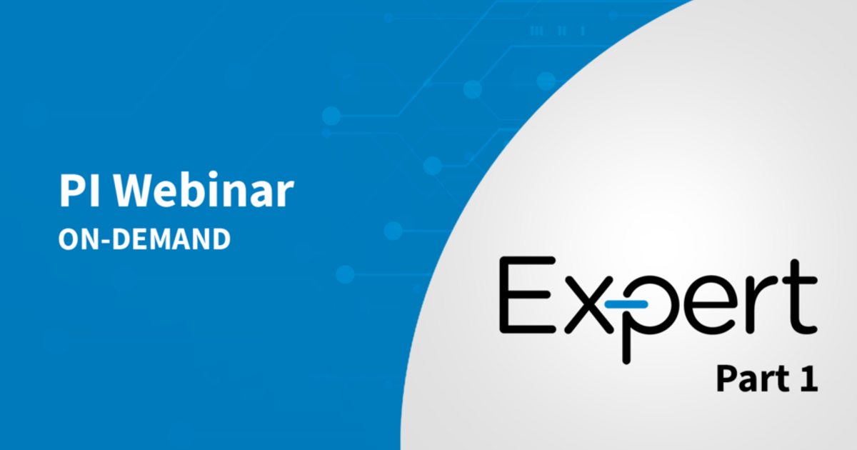 PI Expert Webinar - Introduction to PI Expert Online